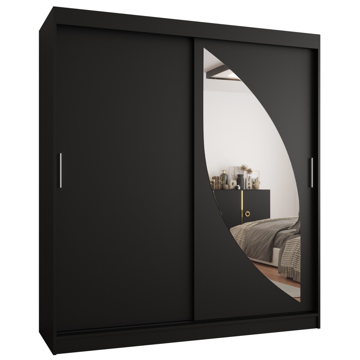 Szafa przesuwna MILO 180 czarny