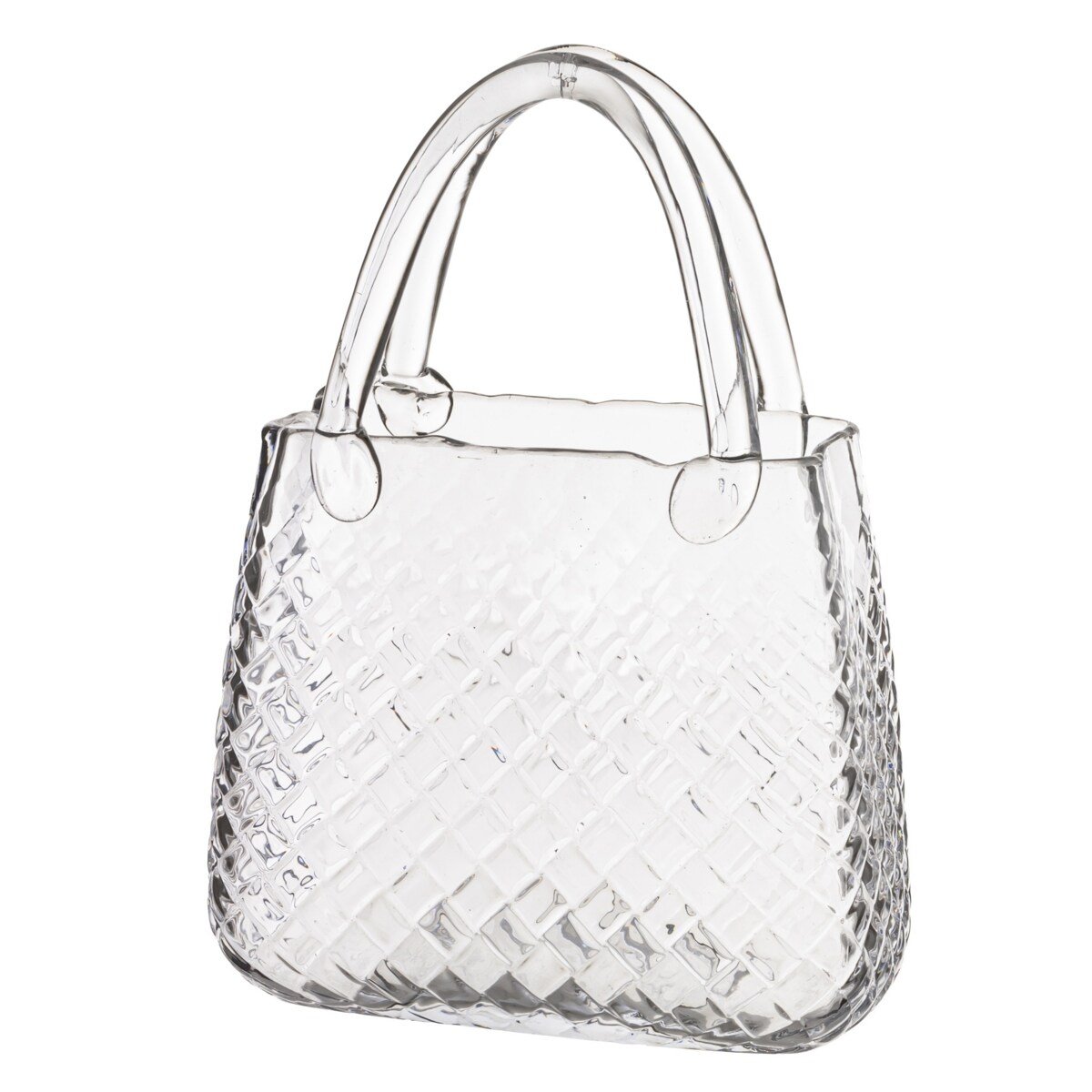 Wazon szklany 28,5x21x10 cm TORBA transparentna