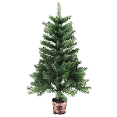 vidaXL Sztuczna choinka z realistycznymi igłami, 65 cm, zielona