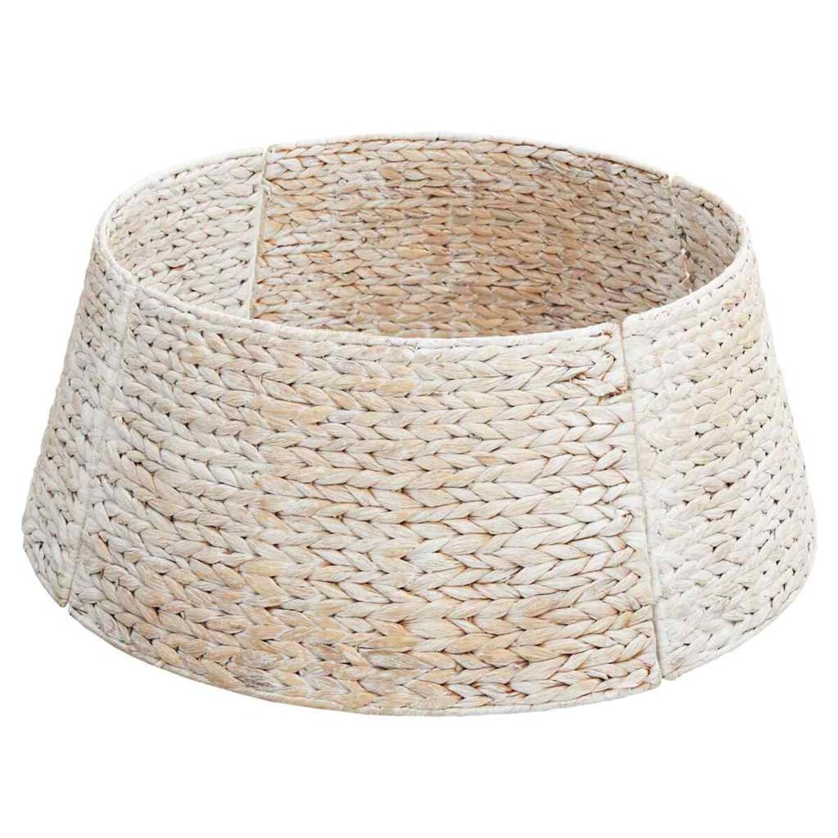 vidaXL Kołnierz do Choinki Biały 60 x 60 x 22 cm Hiacynt wodny