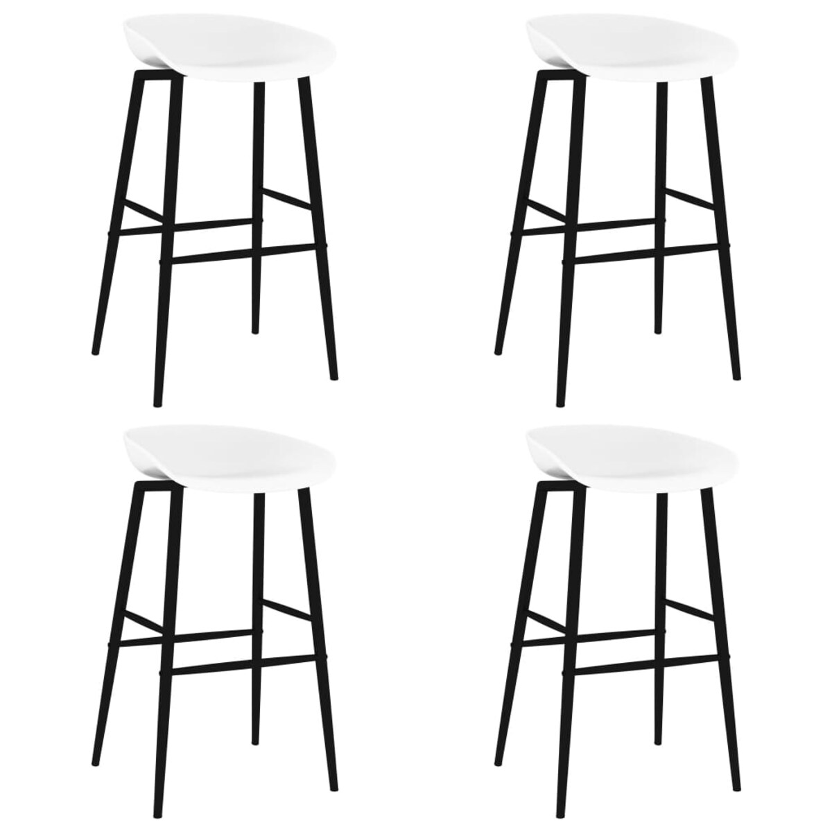 vidaXL 5-częściowy zestaw mebli barowych, biały