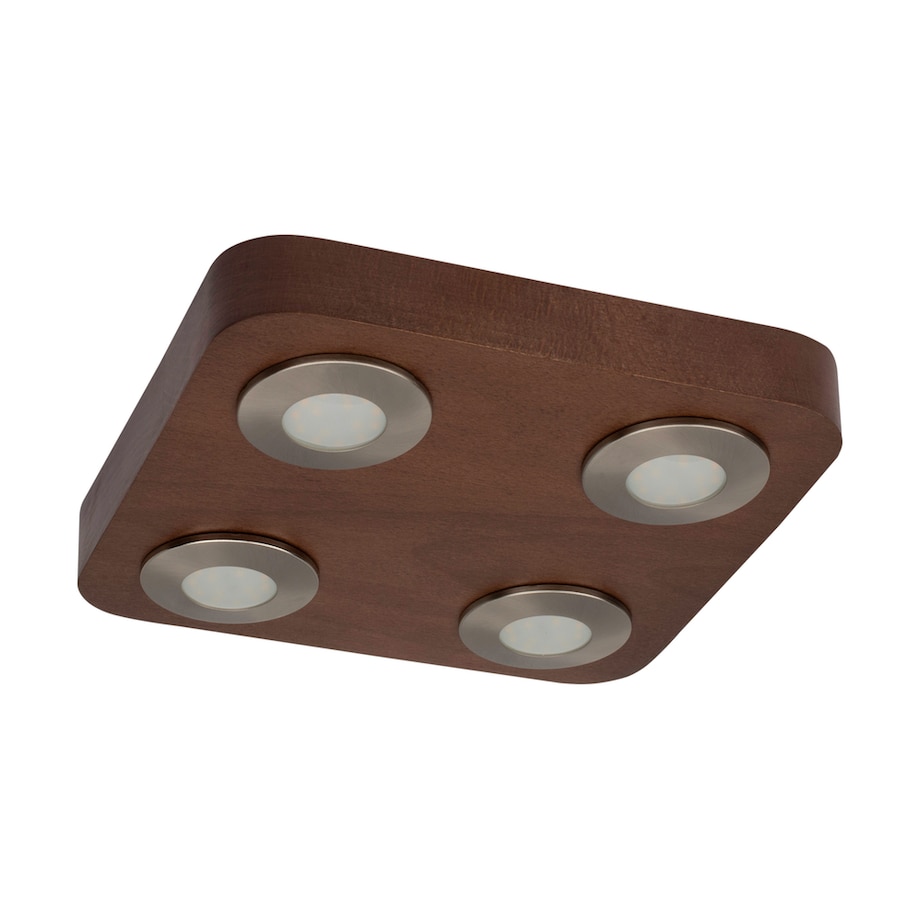 Drewniana Lampa Sufitowa BRITOP Lighting 4xLED 5W Drewno Bukowe Orzechowe FSC, Polski Producent, 1 szt.