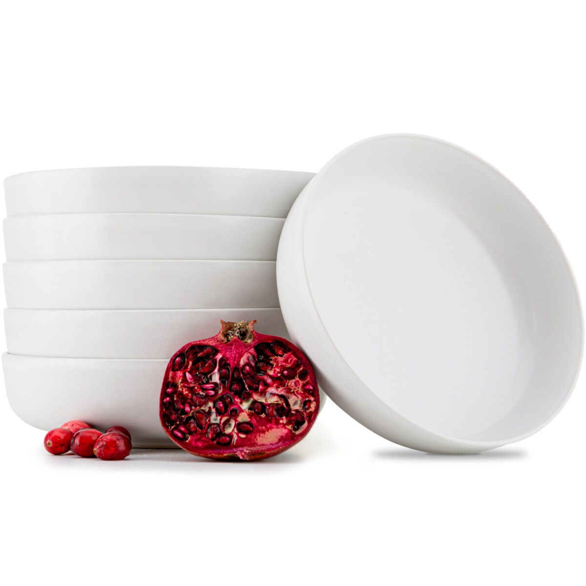 KONSIMO VICTO Zestaw talerzy głębokich dla 6 osób (6 elementów) biały