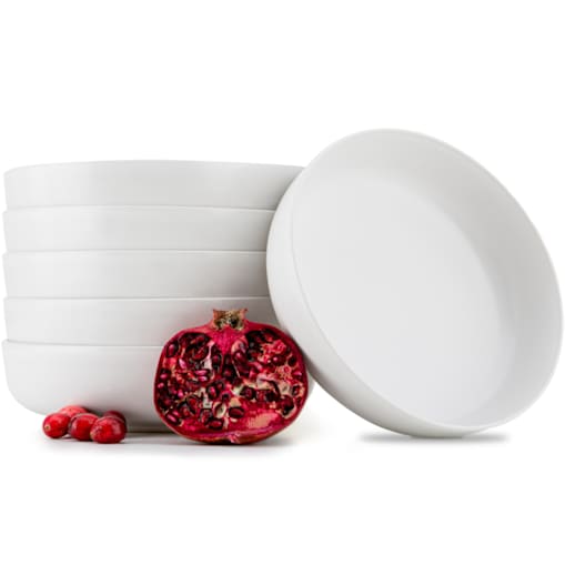 KONSIMO VICTO Zestaw talerzy głębokich dla 6 osób (6 elementów) biały
