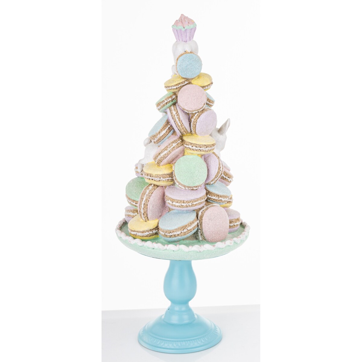 Dekoracja - wielkanocna piramida z makaronikami 60x25x25 cm HARIM