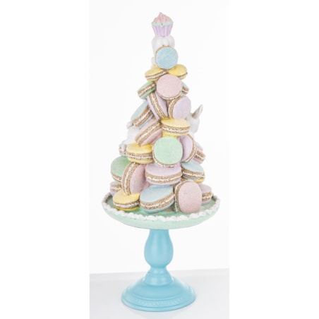 Dekoracja - wielkanocna piramida z makaronikami 60x25x25 cm HARIM