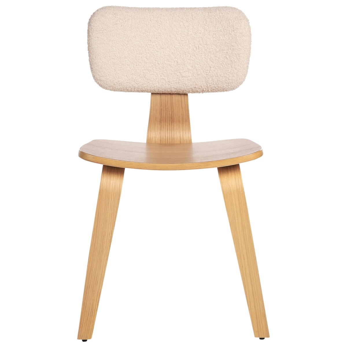 Zestaw 2 krzeseł do jadalni LUCINDA Drewno Jasne drewno