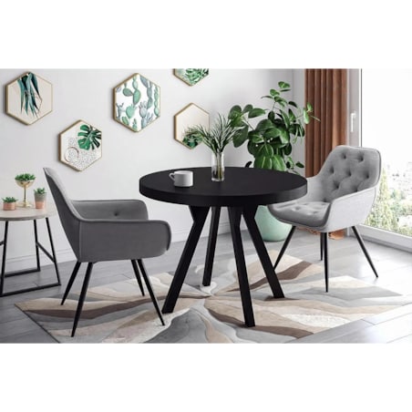 Stół rozkładany DOMINGO 100(250)x100 czarny