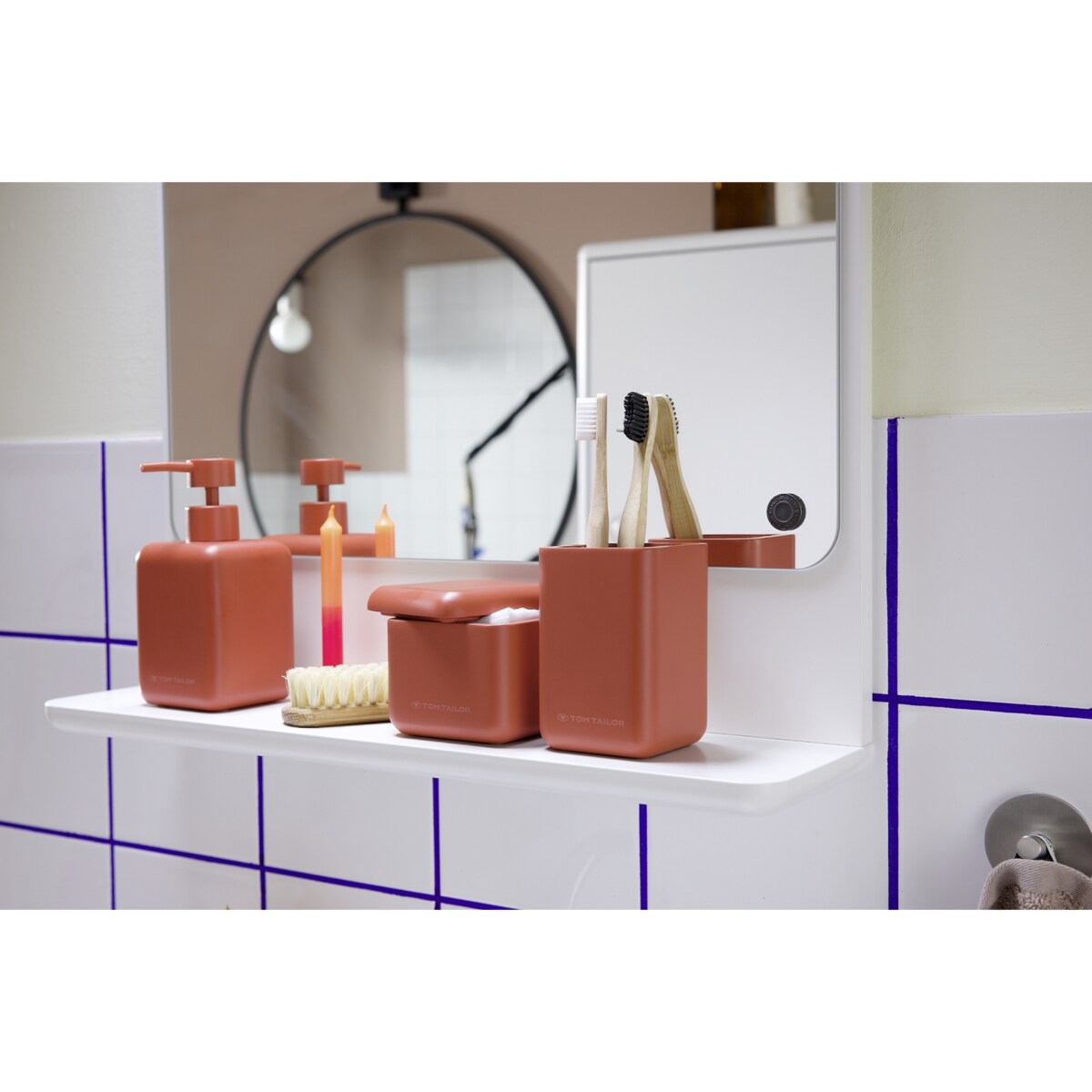 Organizer z pokrywką do łazienki TOM TAILOR