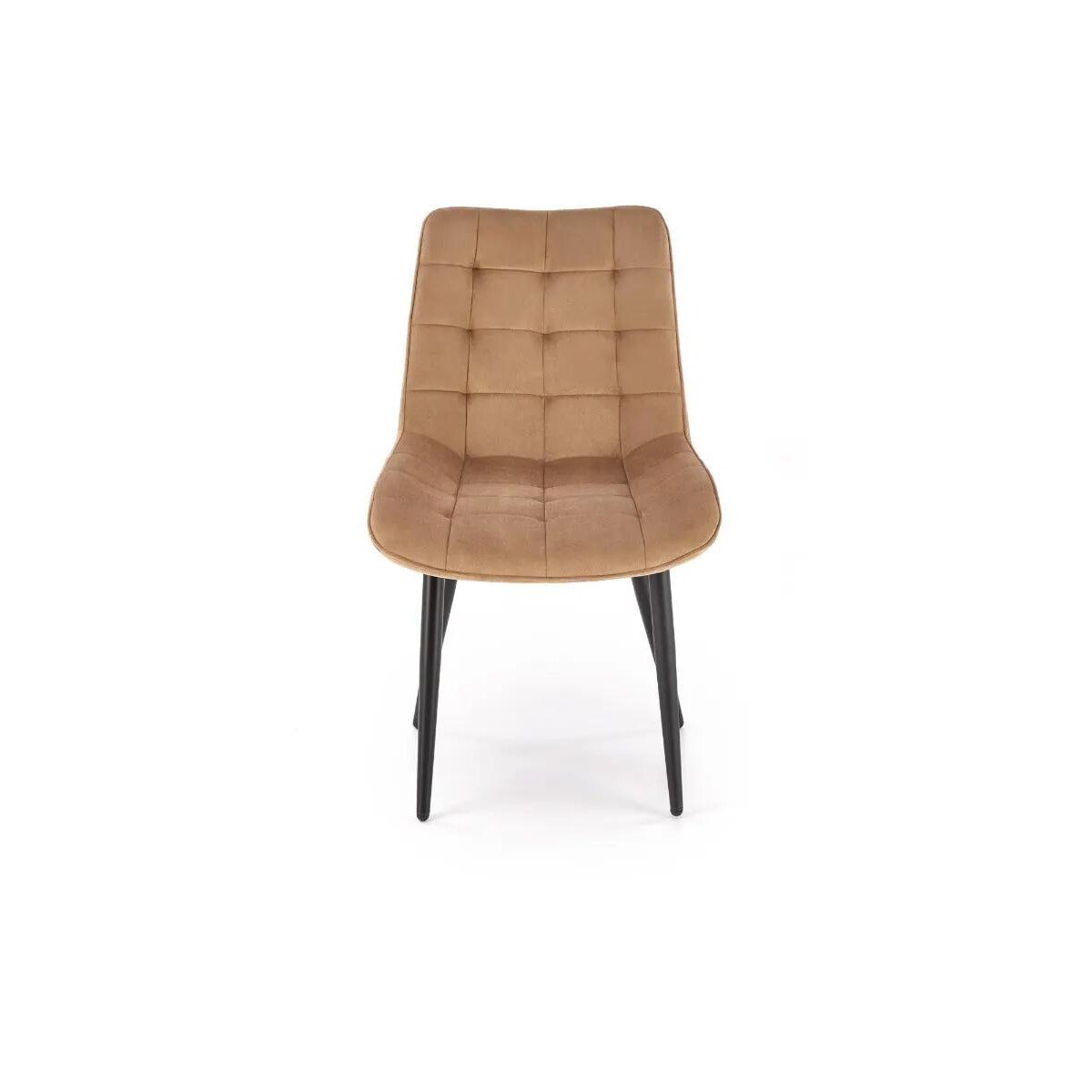 Krzesło tapicerowane K580 VELVET beżowe