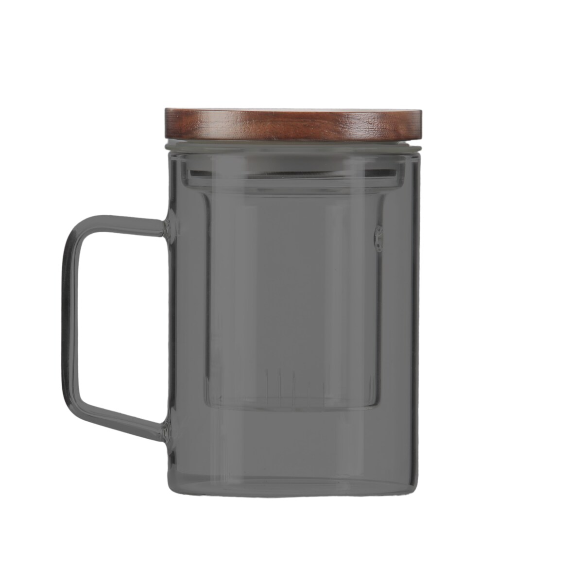 Szklanka z zaparzaczem Soho 350 ml grafitowa 29361