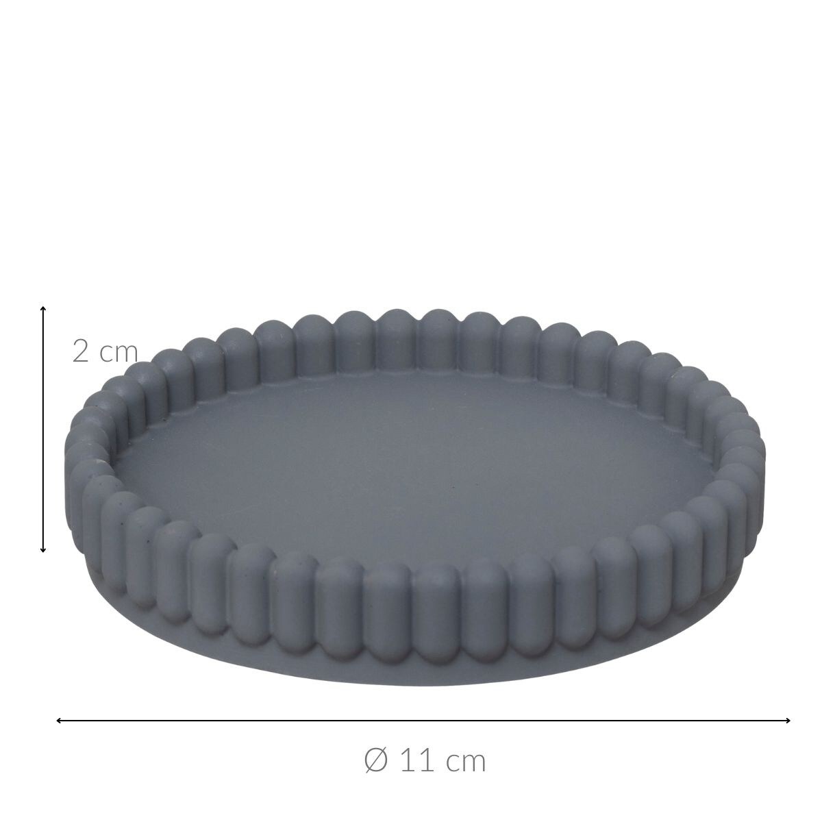 Mydelniczka 11x2 cm TIVILI szary