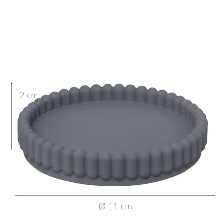 Mydelniczka 11x2 cm TIVILI szary