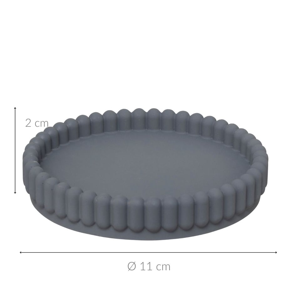 Mydelniczka 11x2 cm TIVILI szary