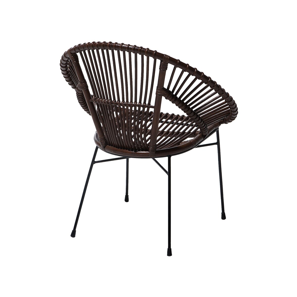 Krzesło rattanowe brązowe SARITA