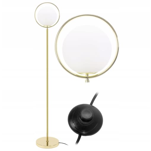 Lampa Stojąca Podłogowa Nowoczesna Złota Glamour