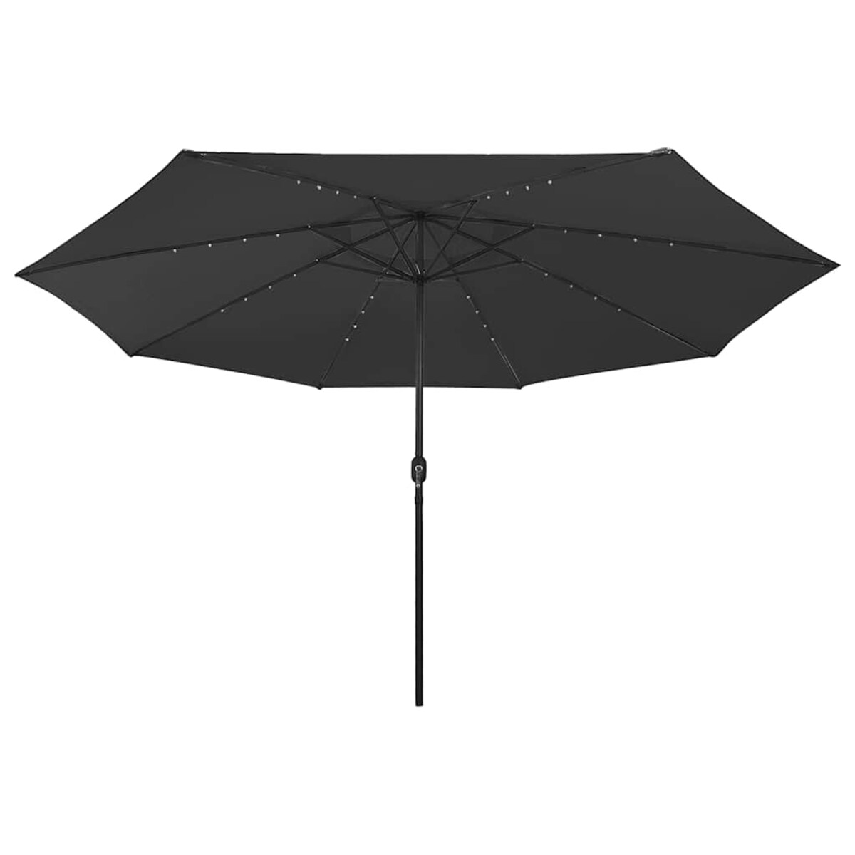 vidaXL Parasol ogrodowy z LED, 400 cm, czarny