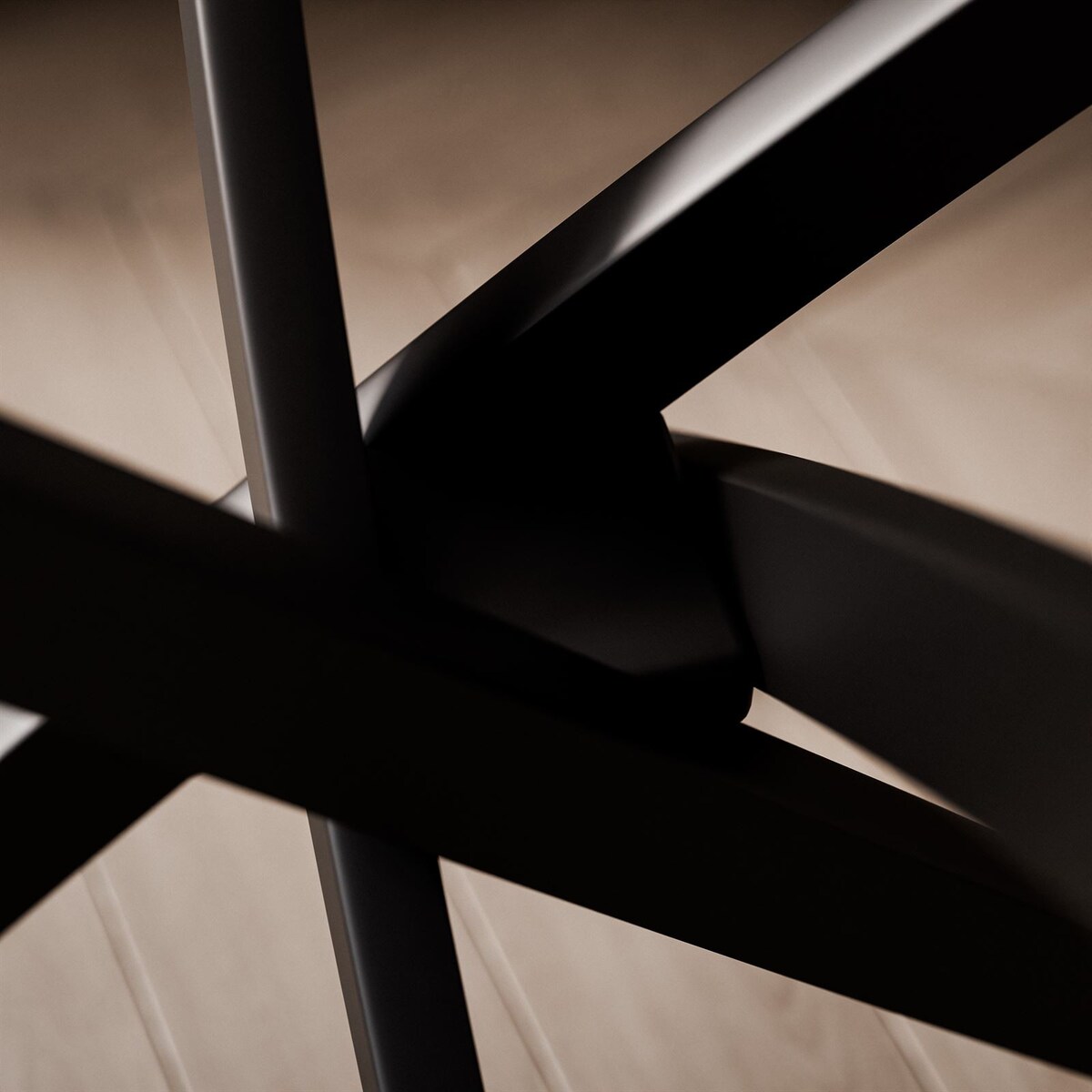 Stolik kawowy BEIRA ze szklanym blatem czarny