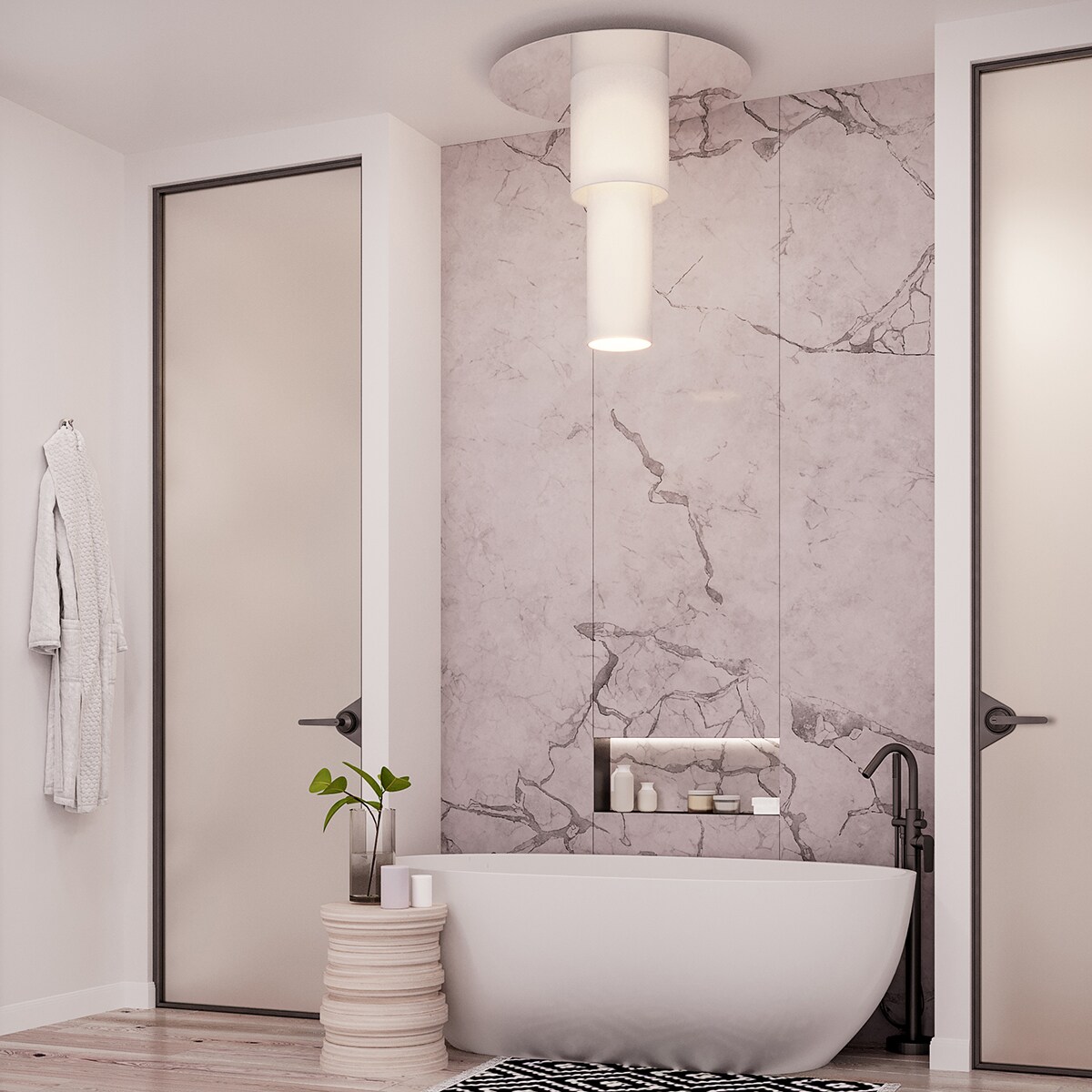 Plafon TVAROR biały