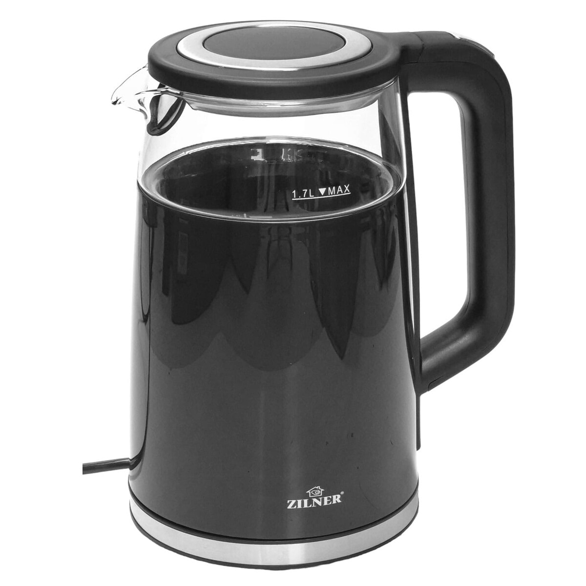 Czajnik elektryczny z regulacją temperatury czarny 1.7L 2200W ZILNER