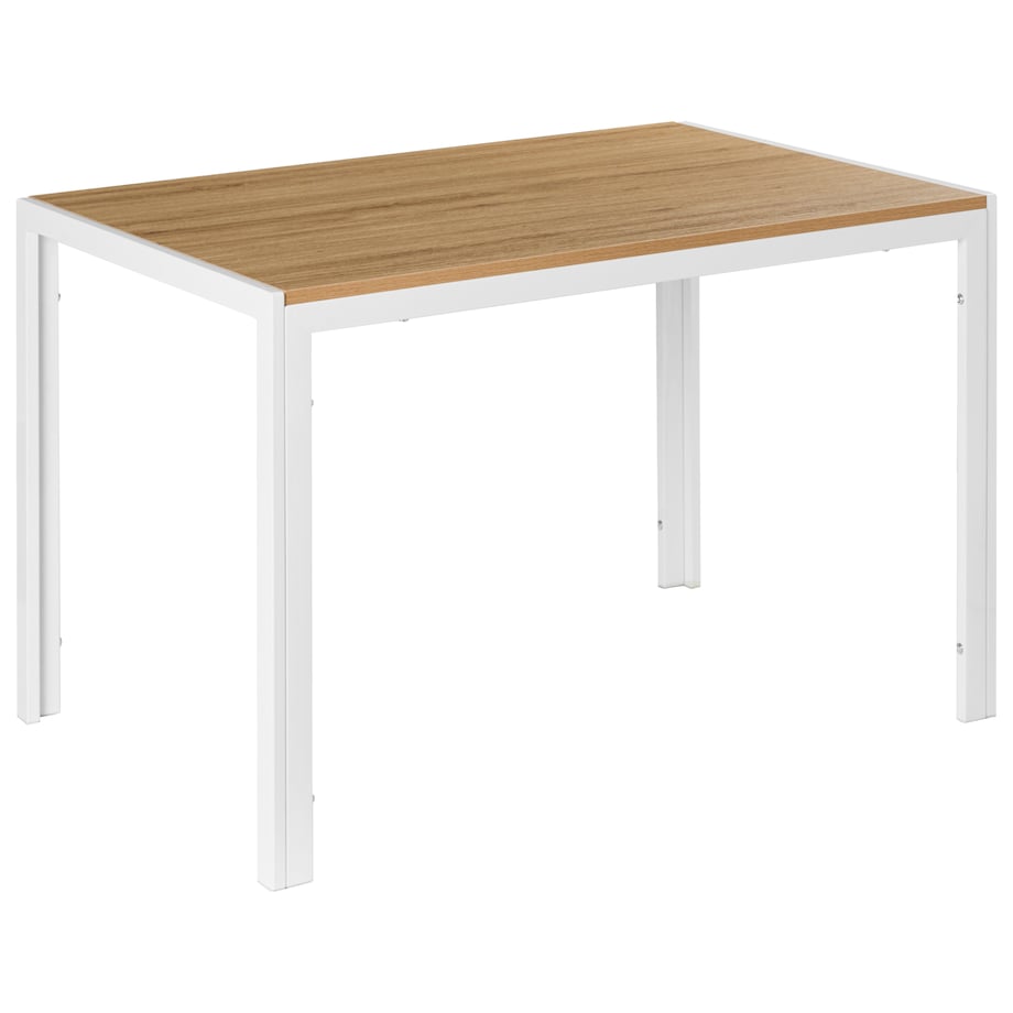 Stół do jadalni MANN Brązowy/ biały 120 cm 80 cm