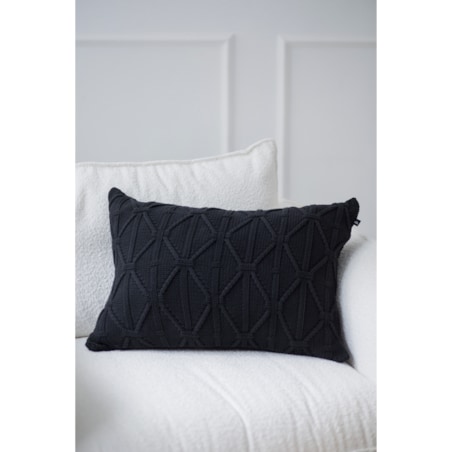 Poszewka brytyjska podłużna grafitowa, 40 x 60 cm, La Manta