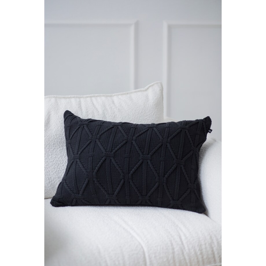 Poszewka brytyjska podłużna grafitowa, 40 x 60 cm, La Manta