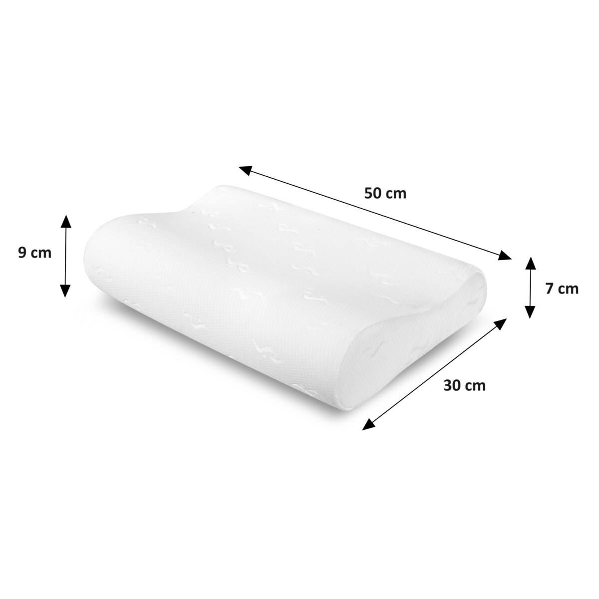 Poduszka Ortopedyczna 50X30 Do Spania Na Boku Brzuchu Na Zamek Profilowana