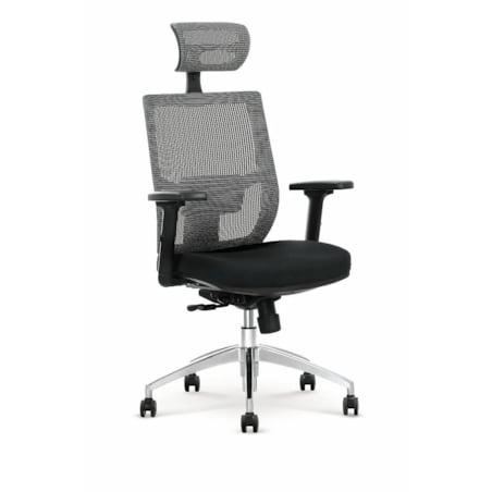 Fotel biurowy ADMIRAL czarny/szary