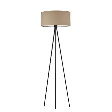 Lampa stojąca podłogowa trójnóg z abażurem walec 40cm JOLLY