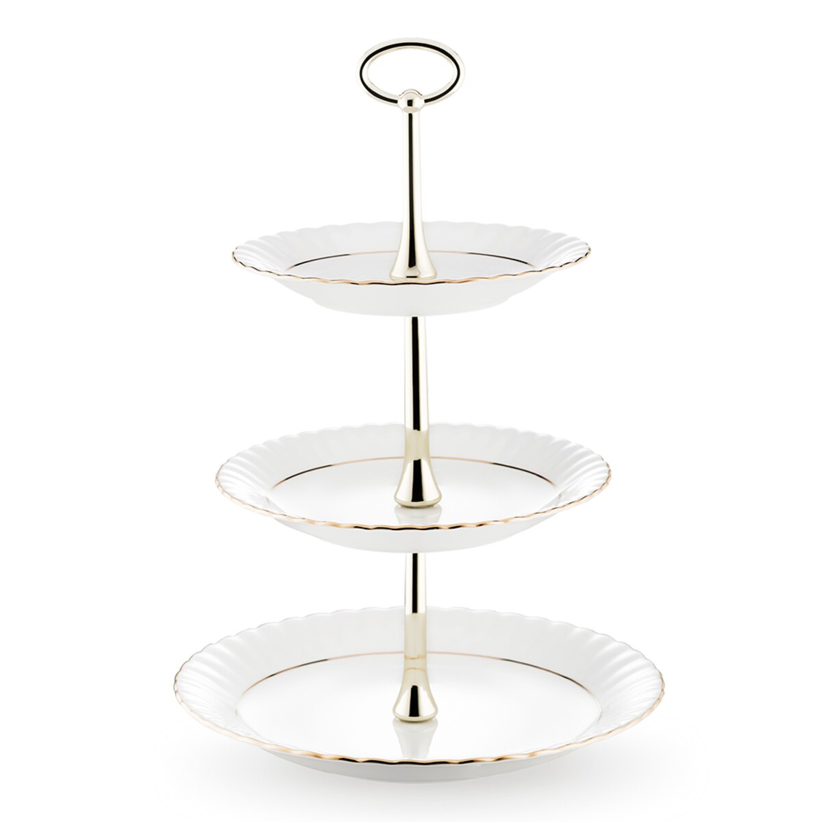 Etażerka 3-poziomowa Iwona Złota Linia B014