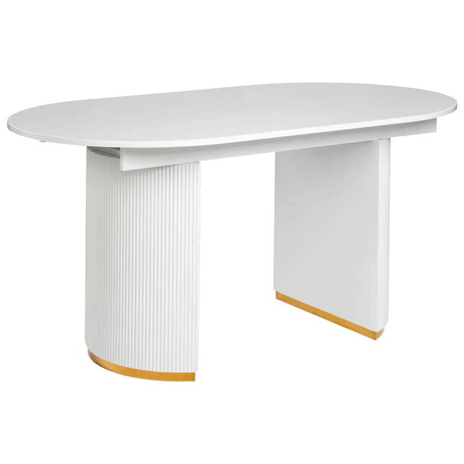 Stół do jadalni rozkładany DULVERTON Biały 160/200 cm 90 cm