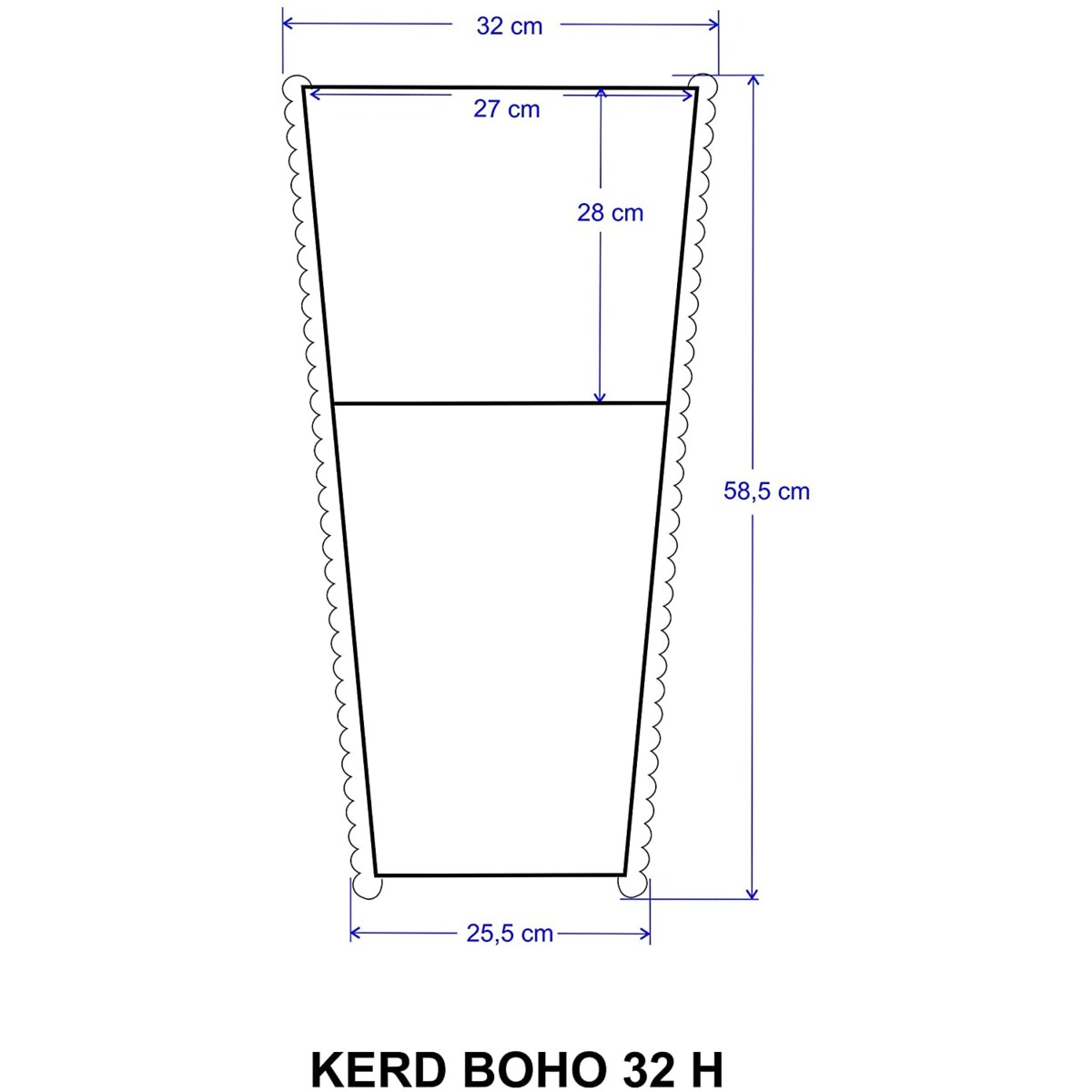 32 BOHO jutowa wysoka osłonka + wkład doniczka koszyk naturalny gruby sznurek LINA z trawy plecionej JUTA styl skandynawski etno loft wzór 32/210