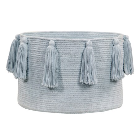 Kosz Basket Tassels Soft Blue