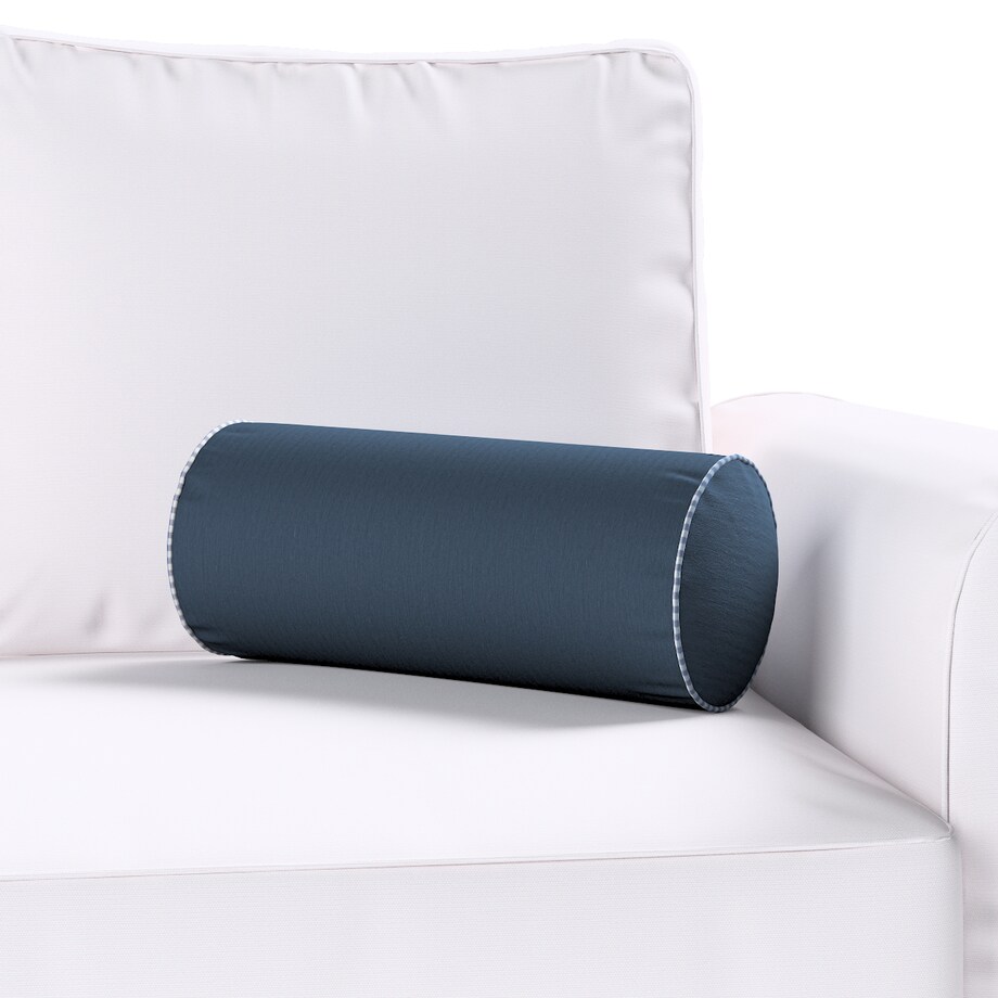 Poduszka wałek prosty, granatowy, Ø16 x 40 cm, Quadro