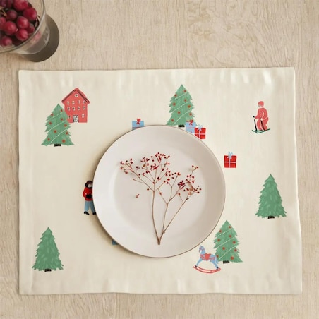 Podkładki świąteczne - Świąteczny pejzaż