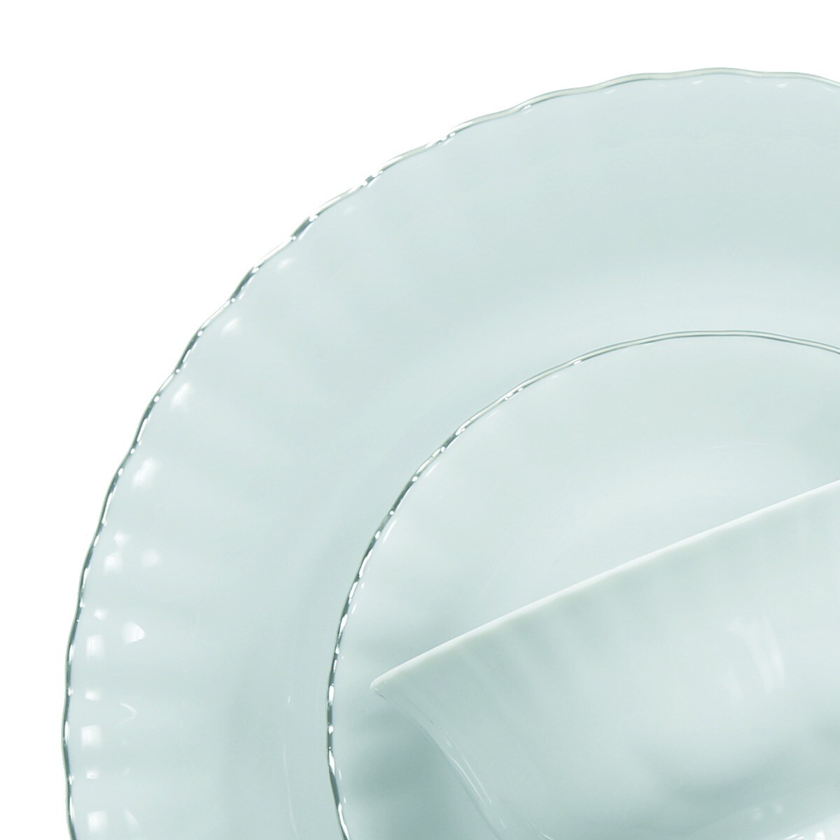 Zestaw talerzy dla 6 osób 18 el. Iwona Platynowa Linia B357