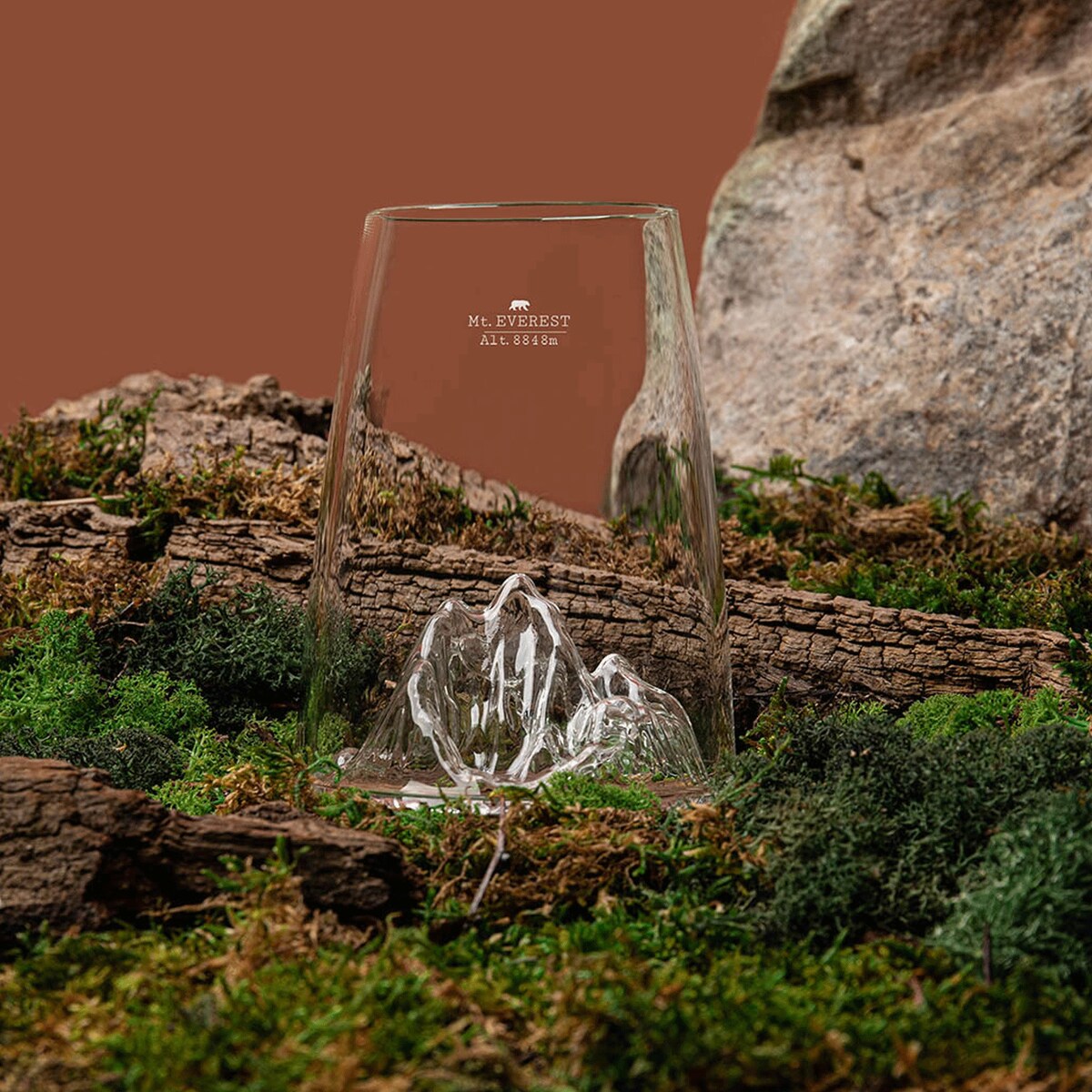 Szklanka Long Drink - Topographic - Mount Everest