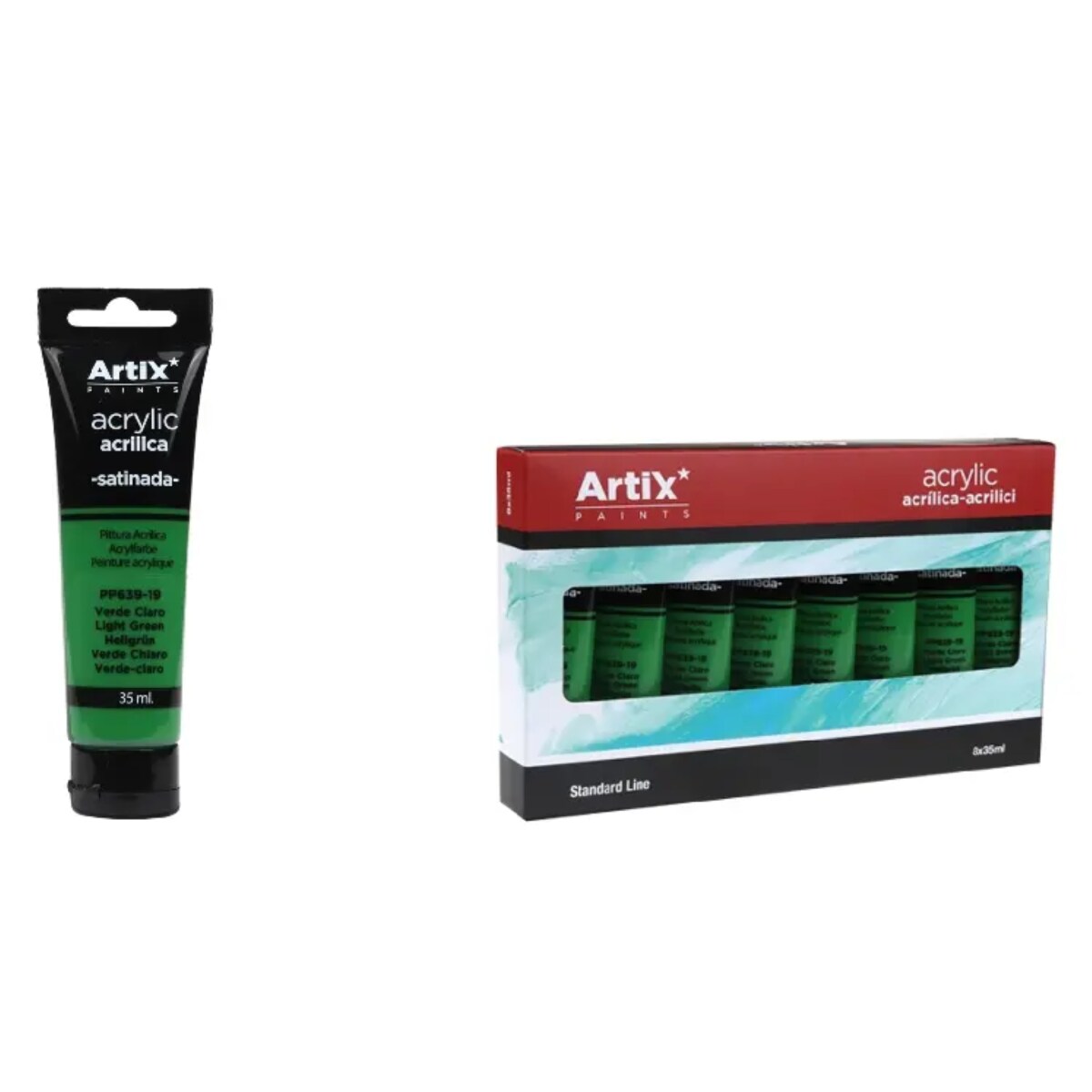 farba akrylowa light green artix pp639-19 35 ml