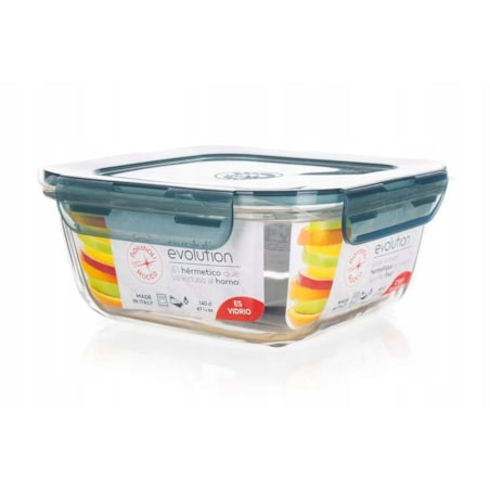 POJEMNIK SZKLANY BORMIOLI hermetyczny 1,4 L do lodówki lunch box jedzenie