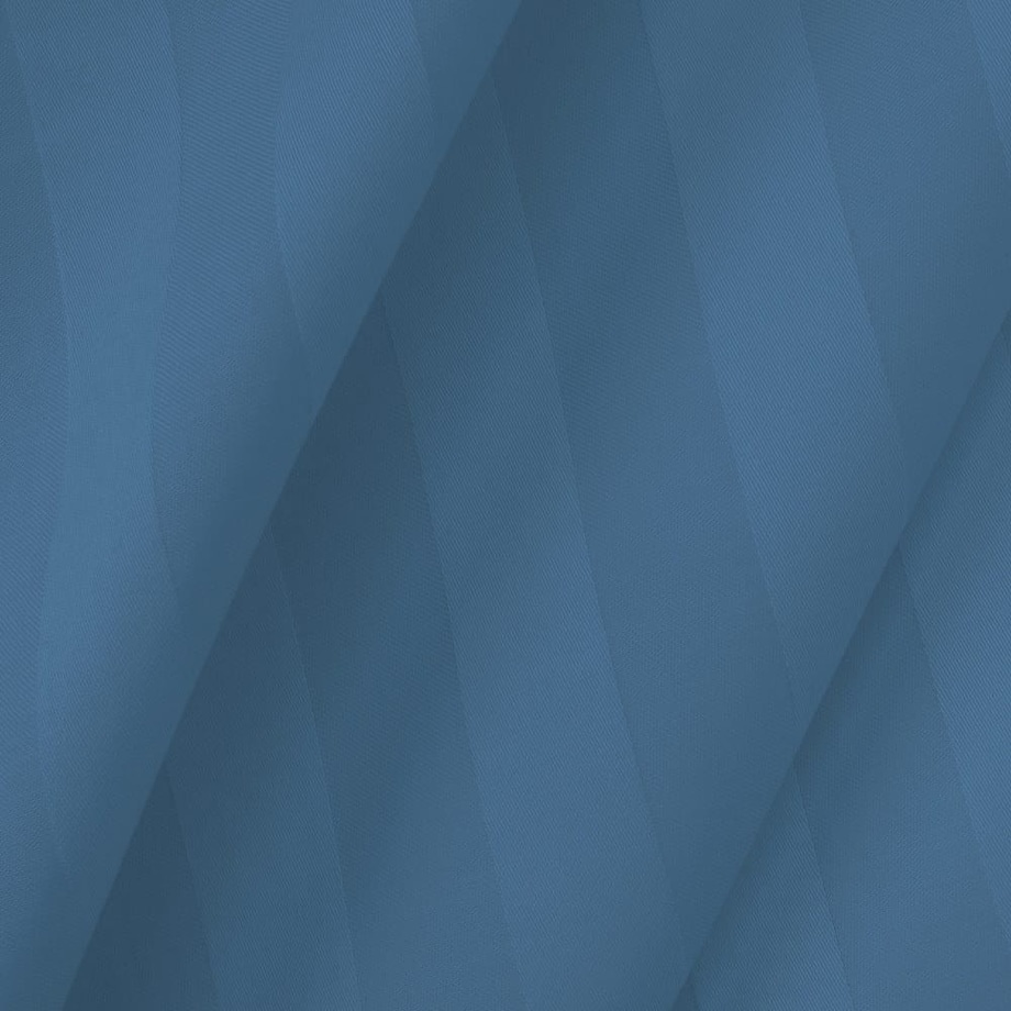 Pościel bambusowa satyna bawełniana 160x200 Bamboo paski, chabrowa