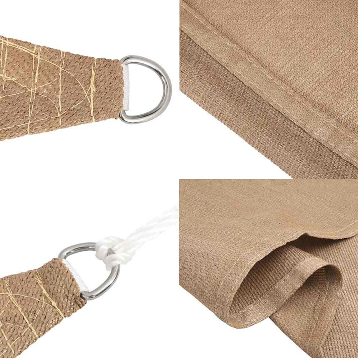 vidaXL Żagiel przeciwsłoneczny, 160 g/m², kolor taupe, 4/5x3 m, HDPE