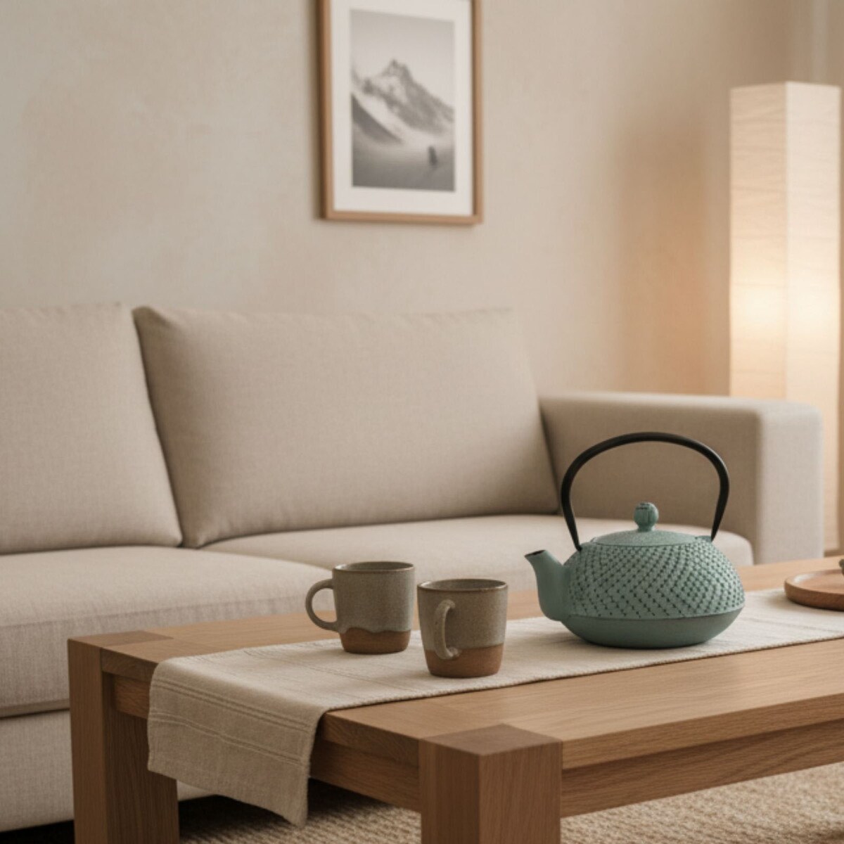 Czajnik żeliwny z zaparzaczem MIKA, 1250 ml