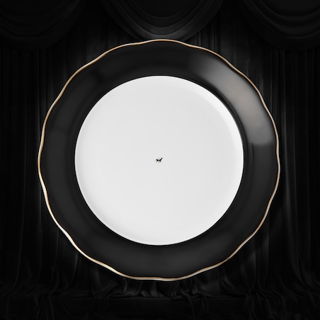 Talerz płytki 26 cm Alaska Circus Black G910