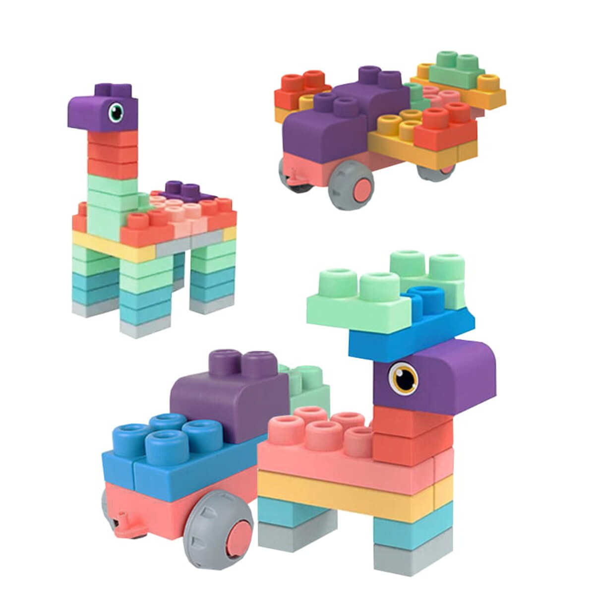 SOFT blocks - miękkie klocki konstrukcyjne 50 elementów