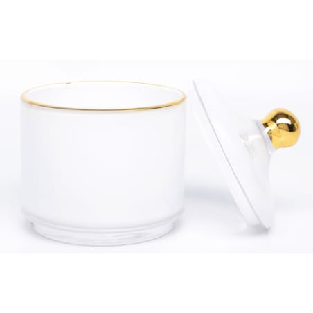 Pojemnik dekoracyjny szklany 13x10,5x10,5 cm