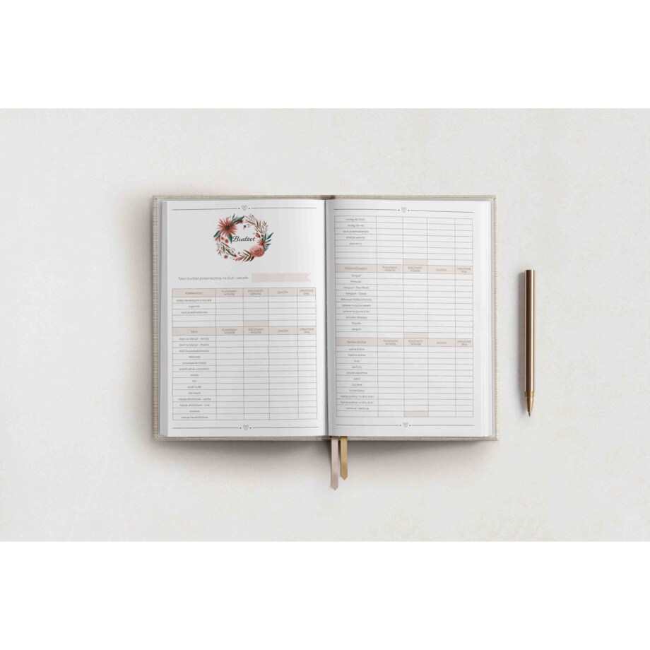 Organizer ślubny - Pastel