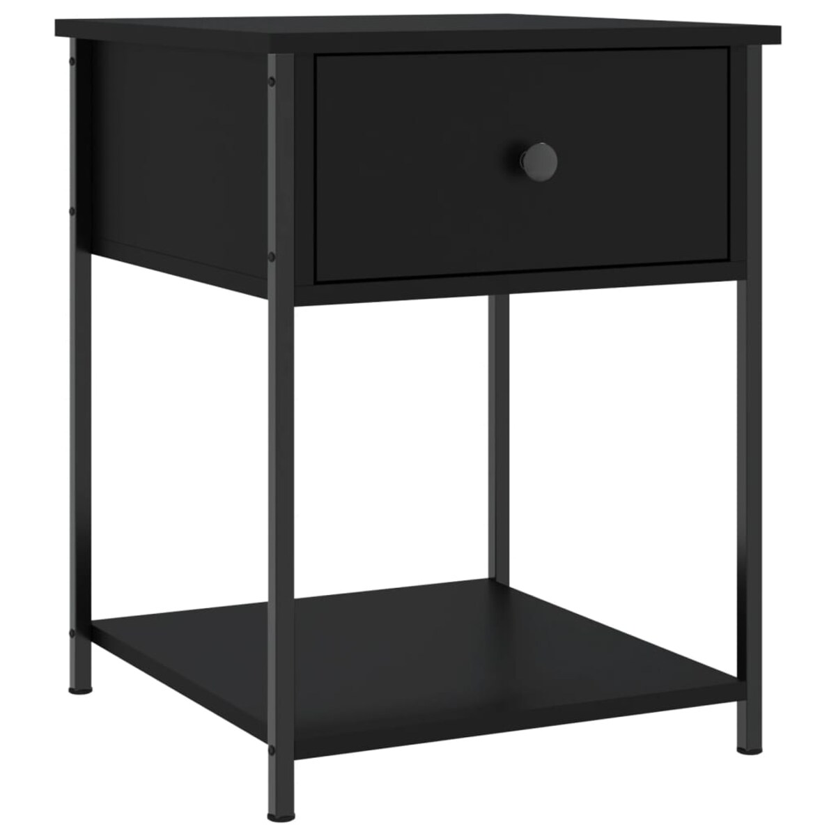 vidaXL Stoliki nocne, 2 szt., czarne, 44x45x58 cm