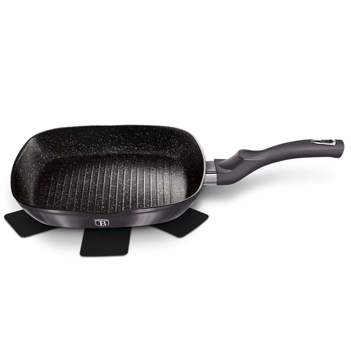 Patelnia grillowa z powłoką granitową 28x28cm BERLINGER HAUS Carbon Pro