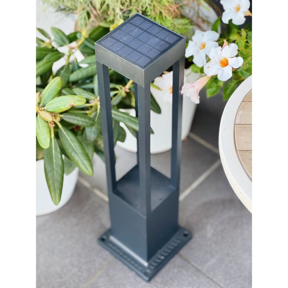 Lampka Słupek Ogrodowa 20 Led Solarna 60Cm Stojąca Na Pilot 3 Tryby Światła